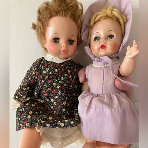 2 vintage dolls